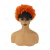 Comercio Exterior Transfronterizo Sombreros y Pelucas para Mujer, Postizos Pequeños Rizados, Pelucas Afro de Fibra Sintética Rizada de Primavera, Sombreros con Peluca