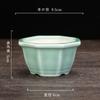 Vaso de cerâmica criativo mini vaso para suculentas vaso redondo quadrado vaso para varanda escritório mesa vasos para bonsai fábrica atacado