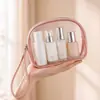 Bolsa de Maquiagem Transparente à Prova d'Água de Camada Dupla para Mulheres, Modelo Novo 2026, Bolsa de Armazenamento Portátil de Grande Capacidade, Necessaire para Viagem de Negócios