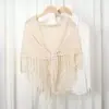 Chal de punto Cheongsam, nuevo cárdigan flecado estilo chino, protector de cuello para oficina, prenda exterior para habitaciones con aire acondicionado, bufanda nueva, bufanda triangular