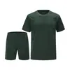 Camiseta de entrenamiento física de manga corta mate anti-decoloración Jihua Zhonggong cuello redondo conjunto ropa de entrenamiento de manga corta para entrenamiento militar