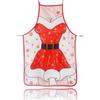 Venta al por Mayor Transfronteriza Amazon Delantal de Decoración Navideña Tela Impresa Atrezzo Delantal Disfraz Navideño de Dibujos Animados Regalo