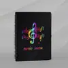 Pasta de Partituras A4, Pasta Específica para Piano, Não Refletiva, Expansível, Personalizável, Venda por Atacado Disponível