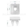 Accesorios para Coche cuadrado blanco poste rápido asiento para clavo de alambre rápido hebilla hebilla para faro de niebla asiento sujetador para coche YT0386