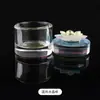 Taza de Cristal para Nail Art, Taza para Limpiar Pinceles, Taza de Cristal con Forma de Girasol para Limpiar Pinceles, Taza Cuadrada de Cristal Chapado, Taza para Joyería, Taza para Mezclar, Taza de Limpieza