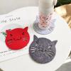Posavasos de fieltro hueco Aislamiento térmico Absorbente Base para tetera Posavasos de fieltro Personalidad creativa Posavasos de fieltro Soporte Personalización personalizada