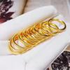 Anillo de Oro Aluvial para Hombre Anillo Brillante para Pareja Anillo Liso de Apertura Lluvia de Meteoros Diseño de Nicho para Mujer Joyería de Alta Gama