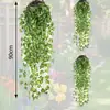 Folhas de Rattan Artificiais, Folhas de Planta Verde Artificiais, Folhas de Jiboia, Folhas de Uva, Decorações de Plantas Verdes Artificiais em Vasos, Folhas Artificiais