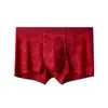 Ropa Interior Roja Año del Zodiaco Masculino 2026 Hombres 10A Antibacteriana Entrepierna Boxer Briefs Boxer Briefs Rojos Grandes de Boda