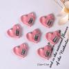 Y2g metal galvanizado rosa con incrustaciones de diamantes amor estrella de cinco puntas funda para teléfono zapatos con agujeros resina accesorios de joyería diy