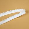 Fornecedor Fabricante 1cm Elástico Spandex, Elástico Borda Botão, Íntimos, Meias, Atacado Branco com Bolinhas