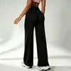 Pantalones Largos Deportivos Fitness Yoga Pierna Ancha Rectos para Mujer Levanta Glúteos Sueltos Trasero de Durazno Correr Casuales Exteriores Lu