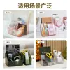 Caixa Organizadora Transparente Compartimentada para Cosméticos, Batom, Pincéis de Maquiagem, Produtos de Skincare, Porta-Canetas, Necessaire, Porta-Objetos, Toucador