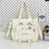 Mochila Escolar de Gato Dibujo Animado Linda y Atractiva para Niña, Estilo Universitario, Adorable y Dulce, Mochila de Hombro de Gran Capacidad para Niñas