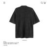 250 gramos de algodón pesado marca de moda retro americana lavada vieja camiseta de manga corta de verano suelta de media manga al por mayor para hombre y mujer