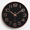 Reloj de pared para sala de estar moderno simple reloj para el hogar dormitorio silencioso reloj de pared redondo de cuarzo 12 pulgadas 30 cm