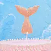 Internet Celebrante Sereia Princesa Bolo Decoração Ornamentos Oceano Tema Crianças Menina Fada Aniversário Assar Sobremesa Mesa