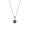 Collar de Proyección de Lujo Ligero Más Vendido Transfronterizo para Mujer, Pequeño y Exquisito, Accesorio de Colgante Simple y Versátil, Joyería para Regalo del Día de San Valentín