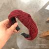 Faixa de Cabelo de Tecido Coreana para Mulheres, Acessórios de Cabelo de Yiwu, Estilo Outono e Inverno, Faixa Larga e Versátil, Faixa de Cabelo com Coroa Alta, Presilha de Cabelo