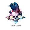 Estilo Punk Estampado de Calavera Transferencia de Calor DIY Ropa Camiseta Patrón Decorativo Exportación Venta Caliente Aliexpress Suministro