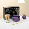 Set de Té Matcha Japonés con Tazón de Gato, Batidor de Té y Empaque Completo para Envío Transfronterizo en Rosa