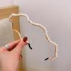 Diadema de Perlas Frescas Pequeñas Tejida a Mano Horquilla Estilo Coreano Dulce Combinable Accesorios para el Cabello Recogido Elegante para Salir