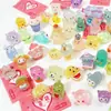 Animal de desenho animado luminoso comida e brincadeira saco surpresa independente mini simulação miniatura brinquedo joia diy decoração atacado ao vivo