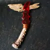 Adaga de Cristal de Opala de Obsidiana Natural Crua Transfronteiriça Faca Garra de Adaga Esculpida e Polida à Mão Ornamento