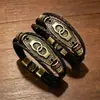 Nuevo Pulsera Tejida de Cuero Hebilla de Aleación Moda Retro Europea y Americana Más Vendida Pulsera de Cuero Directo de Fábrica