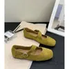 Fivela de Cinto Bico Redondo Elegante Novos Sapatos Baixos Tendência Estilo Coreano Boca Rasa 2026 Sapatos Mary Jane Femininos Ballet Sapatos de Verão
