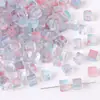 7mm Contas de Vidro Fantasma Degradê Cubo de Açúcar Contas de Arroz Contas Soltas Pulseira de Miçangas Artesanal DIY Acessórios para Joias Material Atacado