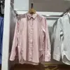 Estilo Japonês 2026 Outono Nova Camisa Feminina de Manga Longa Single-Breasted Solta Listrada Casual Moda Camisa 491297