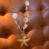 Collar de Concha y Estrella de Mar Estilo Resort de Playa para Mujer Elegante Exagerado Único Cadena de Clavícula Elegante de Alta Gama Industria Pesada