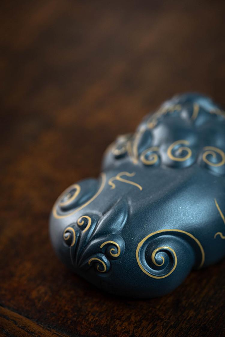 描金貔貅绿泥三款202041