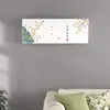 Nueva cubierta de aire acondicionado estilo chino tipo colgante cubierta de polvo terciopelo estampado elástica cobertura completa cubierta de polvo para aire acondicionado cubierta para unidad interior colgante cubierta