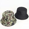 Sombrero de pescador de camuflaje para hombre, estilo europeo y americano, con estampado biónico de jungla, de doble cara, estilo militar, informal, para pesca y montañismo.