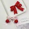 Cereza Roja Lazo DIY Accesorios Hechos a Mano para Zapatos y Calcetines, Accesorios para Ropa, Funda de Teléfono, Accesorios para el Cabello, Accesorios para Joyería DIY