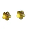 Pendente de Flor de Ameixa de Cristal de Furo Único 14mm para Colar DIY Contas de Vidro Contas Soltas Joias Acessórios para Artesanato em Roupas