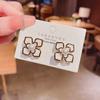 Pendientes de Camelia Negra que Gotean Aceite con Perlas para Verano, Combinación Versátil, Estilo Mismo que las Celebridades de Internet Ins, Pendientes de Estilo Fragante