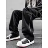 Calças de Trabalho de Perna Reta Estilo Americano para Homens e Mulheres, Lançamento Primavera e Outono 2026 Tendência High-Street Retro Casual Calças de Perna Larga