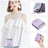 Funda con Cremallera para Tarjetas con Pantalla Plegable ZFlip4 para Samsung Crossover Lanyard Funda Flip para Tarjetas para ZFold3