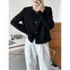 Abrigo de tweed estilo francés de lujo estilo Chanel para mujer, cárdigan corto de estilo socialité de otoño, 309