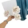 3 Rosas de Diamante Artificiales, Versión Asequible para Arreglos de Boda, Decoración de Exhibición en Centro Comercial, Arreglo Floral de Fondo, Arreglo Floral de Piso