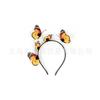 Moda Europeia e Americana Tecido Headband de Borboleta Performance Passarela Palco Estilo Floresta Headband de Fada Headband de Borboleta Simulada Acessórios de Cabelo