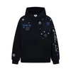 Nueva sudadera con capucha bordada de copo de nieve, estilo casual y relajado, marca de moda china, sudadera para pareja, moda estilo japonés gris