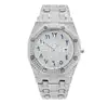 Marca de Relojes Missfox Hip-Hop Europeo y Americano Completamente Incrustado de Diamantes Resistente al Agua Calendario Reloj para Hombre Producto Nuevo Transfronterizo