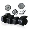 Aspas del ventilador del compresor de aire, accesorios para bomba de aire sin aceite y con aceite, motor, cubierta del ventilador, carcasa de la cabeza de la bomba, cubierta protectora, manija de plástico