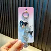 Pingente Chaveiro Coração de Pêssego Coração de Amor Pequeno Penduricalho Cordão para Celular de Menina Chaveiro de Carro Decoração de Embalagem de Bolsa Pequeno Presente