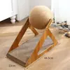 Liquidação de Suprimentos para Animais de Estimação: Placa de Arranhar Gato Triangular, Bola de Arranhar para Gatos, Afiador de Garras Durável, Brinquedo para Gatos de Autoentretenimento