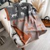 Outono e inverno novo cor de guepardo combinação moda cashmere cachecol feminino quente xale para ar condicionado xale comércio exterior atacado